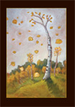 Fall in Aspens Greeting Card by Lucy Eron