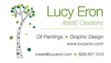 Lucy Eron business card design