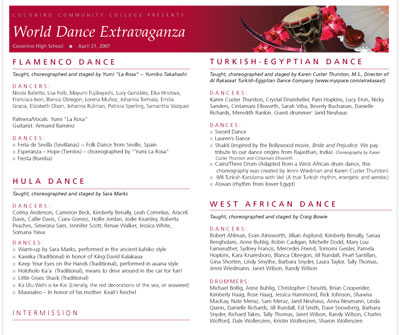 World Dance Program