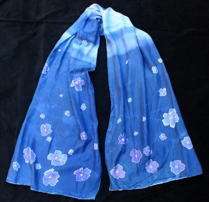 Violets scarf
